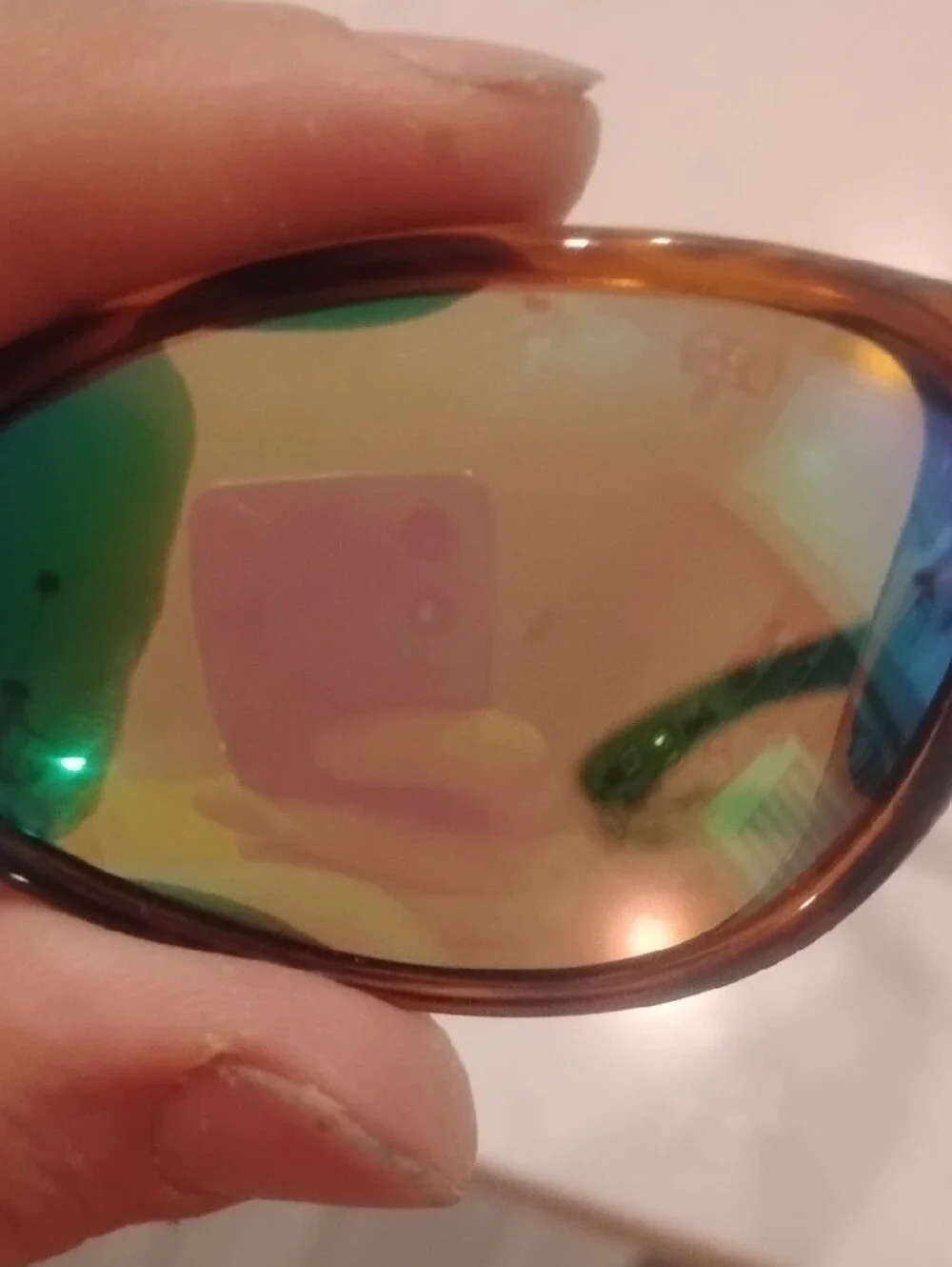 Men's Tortoiseshell Sunglasses with Mirrored Lenses
